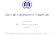 Corso di Automazione industriale - CAL UniBgLezione 8 PLC –Testo strutturato Esercizi Università degli Studi di Bergamo, Automazione Industriale, A.A. 2018/2019, A. Bombarda 2 Esercizio