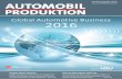 Global Automotive Business 2016 - AUTOMOBIL PRODUKTION · ost. 2015 ank 2015 1 Bosch 6,270 ... 11,323 19 22 Cummins 11,260 ... 74 74 Linamar 3,370 86 75 xteer 3,361 88 76 d m e 3,343