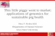 This little piggy went to market: applications of genomics ...€¦ · DEPARTMENT OF ANIMAL SCIENCE This little piggy went to market: applications of genomics for sustainable pig