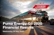 Puma Energy Q1 2020 Financial Results · Q1 EBITDA of $111m Delivering on our commitments 6 $15m of operational improvements Closed 1-year RCF at $310m on 30 April Commitment to deleverage