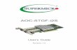 AOC-STGF-i2S · 8/30/2018  · Confidential Supermicro Networking Adapter List Model Type Form Factor Interface Controller Connection Dimension (w/o Brackets) (L x H) Power (W) AOC-SGP-i2