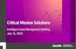 Intelligent Asset Management Briefing July 16, 2020€¦ · 07/07/2020  · Intelligent Asset Management (IAM) Combines traditional Asset Management delivery model with integrated