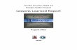 Lessons Learned Report - MnDOTsubsequent projects, and capturing lessons learned. This report is intended to identify lessons learned on the Anoka County project, from the preliminary