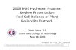 Fuel Cell Balance of Plant Reliability Testbed Review Presentation Fuel Cell Balance of Plant Reliability