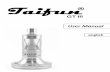 GT III - Smokerstore · 1 x Rebuildable atomizer Taifun® GT III 1 x Info card for authenticity verification 1 x Drip Tip Taifun® GT III 1 x Sealing rings (spare parts) 1 x Giftbox