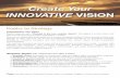 Create Your INNOVATIVE VISION · Workshop Targets : Key Objectives and Take-a-Ways 1.Strategic Vision: Use poetry to uncover and clear your sights; build communication supports; 2.Campaign: