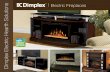 Electric Fireplaces Dimplex Electric Hearth Solutions · Electric Fireplaces 18" 20" 23" 25" 26" 30" 32" 33" Patented, lifelike flame effect • Hand-finished logs and pulsating embers