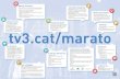tv3.cat/marato - cappontics.files.wordpress.com · tv3.cat/marato La Marató de TV3 i Catalunya Ràdio 26a edició del programa. 17 de desembre. Malalties infeccioses TV3: 15 hores