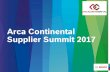 Arca Continental Supplier Summit 2017 · Coca Cola QRO, 300 BHP, site 1. 2015. Arca Continental Supplier Summit 2017. Confidential ... Consumo del motor en kW. valvula de estrangulaación