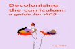 Decolonising the curriculum · Consider actively integrating the philosophy of decolonising science into your training, for example including a chapter or reflection in your PhD thesis