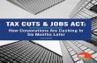TAX CUTS & JOBS ACT - notonepenny.org · Tax Cuts and Jobs Act, more commonly known as the tax law, or the Republican tax law, handed certain corporations that are described in more
