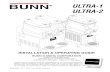 Ultra-1 Ultra-2 Operating Manual - ABC RENTAL Operating Manual... · 2014-10-23 · ULTRA-1 ULTRA-2 INSTALLATION & OPERATING GUIDE BUNN-O-MATIC CORPORATION POST OFFICE BOX 3227 SPRINGFIELD,