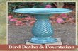 Bird Baths & Fountains Catalog/F - Bird... · Due to the unique, handmade nature of these planters color and glazing may vary 359 Bird Bath & Fountain Collection RORAM B. 13.4in Tall