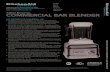KSBC1B0 Series COMMERCIAL BAR BLENDER · KSBC1B0 Series COMMERCIAL BAR BLENDER NSF CERTIFIED FOR COMMERCIAL USE • POWERFUL 3.5 PEAK HP MOTOR – At the heart of the KitchenAid®
