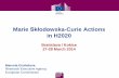 Marie Skłodowska-Curie Actions in H2020€¦ · Countries not eligible for EU funding: Australia, Brazil, Canada, China, India, Japan, Mexico, New Zealand, Republic of Korea, Russia,