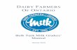 DAIRY FARMERS OF ONTARIO · The Ontario Milk Transport Association (OMTA) is a voluntary association of milk transporter agents of Dairy Farmers of Ontario dedicated to the betterment