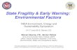 State Fragility & Early Warning: Environmental Factors · Army Environmental Policy Institute (AEPI) Office, Deputy Assistant Secretary of the Army (Environmental, Safety and Occupational