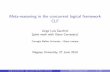 Meta-reasoning in the concurrent logical framework CLF€¦ · Jorge Luis Sacchini (joint work with Iliano Cervesato) Meta-reasoning in CLF 1 / 48. Objectives Concurrency and distribution