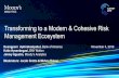 Transforming to a Modern & Cohesive ... - Moody's Analytics · affiliate, Moody’s Investors Service Pty Limited ABN 61 003 399 657AFSL 336969 and/or Moody’s Analytics Australia
