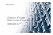Sampo Group · Debt Investor Presentation Prepared August 10, 2016 Figures June 30, 2016. DEBT INVESTOR CONTACTS Markku Pehkonen, CRO ... 0 10 20 30 40 Nordea Danske Swedbank Sampo