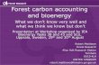Forest carbon accounting and bioenergytask38.ieabioenergy.com/wp-content/uploads/2019/02/... · 2019-02-11 · Forest carbon accounting and bioenergy What we don’t know very well