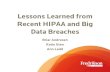 Health Law Webinar: Lessons Learned from Recent HIPAA and ... · Health Law Webinar: Lessons Learned from Recent HIPAA and Big Data Breaches Author: Fredrikson & Byron, P.A., August