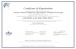 Certificate of Registration - Morrell's Aerospace …...Certificate of Registration This certifies that the Quality Management System of Morrell's Electro Plating, Inc., dba Morrell's