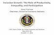 Inclusive Growth: The Role of Productivity, Inequality, and … · 2016-10-17 · CBO median income is extended before 1979 and after 2013 with the growth rate of Census median household