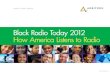 Black Radio Today 2012...advertising agencies, print and electronic media (broadcast and cable television, radio stations), sports teams and leagues, and out of home media companies.