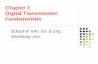 Chapter 3 Digital Transmission Fundamentals€¦ · Why Digital Transmission? l Information comes in many forms, but we need to encode it into either an analog (continuously varying)