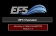 EF5 Overviewef5.ou.edu/downloads/presentations/1_3_EF5_Overview.pdf · Module 1.3 / EF5 Overview Features of EF5 - 5 - EF5 includes coupling Runoff generation and ﬂow routing are