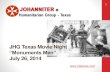 JHG Texas Movie Night · 2019-04-06 · JHG Texas Calendar 2 Jul. Aug. Sep. Oct. Nov. Dec. Cultural Events Charitable Events JHG Movie Night Monuments Men 07/26 08/30 10/02 10/03