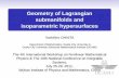 Geometry of Lagrangian submanifolds and isoparametric ...ohnita/2011/BeamerWuhan1107.pdf · Einstein-Kahler manifolds¨...2 Lagrangian submanifolds in complex hyperquadrics and isoparametric