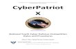 (CYBERPATRIOT X RULES BOOK) CyberPatriot X Rules Book...Service Division Category receive digital certificates. 3011. ALTERNATE COMPETITION TIMES Change. Clarifies that the backup