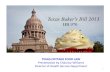 TEXAS COTTAGE FOOD LAW Presentation by Chauncy Williams ... · TEXAS COTTAGE FOOD LAW Presentation by Chauncy Williams Director of Health Service Department 1 . The Texas State Legislature