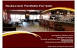 Restaurant Portfolio For Sale - bizbuysell.com · potential. Located in a hotel, the restaurant generates business from hotel guests as well as locals. The ocean views are spectacular