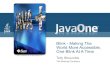 Making The World More Accessible, One Blink At A Time - Oracle€¦ · > Develop using Java > Java code compiles to byte code > Byte code runs in a Java Virtual Machine (JVM) > JVM’s
