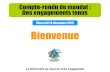 Mercredi 14 décembre 2016 Bienvenue - Coulounieix-Chamiers · Inauguration du Jardin Marocain Rénovation des locaux Restos du cœur Accès au Relais alimentaire Locaux Vestishop