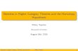 Sketches in Higher Category Theories and the Homotopy ...tuyeras/th/CT2016_slides.pdf · Sketches in Higher Category Theories and the Homotopy Hypothesis R emy Tuy eras Macquarie