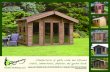 Manufacturers of quality cedar and ... - Otter Garden Centres · chalets, summerhouses, playhouses and garden sheds Garden Buildings Ltd Supplied with TOUGHENED GLASS, POLYESTER ROOFING
