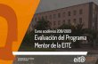 Presentación del PM-EITE · 2020-01-17 · Presentación del PM-EITE En la edición del PM-EITE correspondiente al curso académico 2019/2020 se han planificado 8 reuniones entre