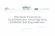 Dental Practice Guidelines During the COVID-19 Pandemic€¦ · 2020-08-01  · College of Registered Dental Hygienists of Alberta (CRDHA). In some instances certain guidance in this