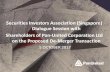 Securities Investors Association (Singapore) Dialogue Session … · 2017-10-05 · 3 Introduction • Pre-EGM dialogue session with shareholders to provide better understanding on