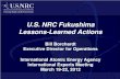 U.S. NRC Fukushima Lessons-Learned Actionsgnssn.iaea.org/actionplan/Shared Documents/Action 01... · 2012-12-05 · U.S. NRC Fukushima Lessons-Learned Actions Bill Borchardt . Executive