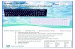 SEAL Glow 2™ Waterproof Keyboard - Esis...Seal Glow2 Waterproof Keyboards Include: Technical Specifications S106G2 Seal Glow 2 Waterproof Keyboards LED Backlit keys 106 key layout