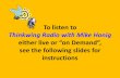 Thinkwing Radio with Mike Honig - WordPress.com · podcast podcast podcast E.I.!! podcast Tuesday, Tuesday, Tuesday, Tuesday, Tuesday, Tuesday, July 16, July 16, July 16, July 16,