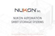NUKON AUTOMATION SHEET STORAGE SYSTEMScuttech.hr/downloads/nukon-automation.pdf · 2016-03-22 · NUKON AUTOMATION SHEET STORAGE SYSTEMS AUTOMATION LASERS WHICH INCREASE YOUR PRODUCTION
