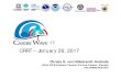 CRRT – January 26, 2017 · 17. CRRT – January 26, 2017. Christa G. von Hillebrandt-Andrade. NOAA NWS Caribbean Tsunami Warning Program- Manager. ICG CARIBE EWS Chair