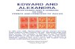 EDWARD AND ALEXANDRA · THE ORANGE PRINCE EDWARD STAMP Five Edward stamps pay the 10¢ registered letter rate to the U.S. in January, 1898. Albert Edward was the eldest son of Queen