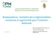 Bioéquivalence : Evolution de la règlementation tunisienne et opportunité pour l ... · 2019. 4. 12. · Bioéquivalence : Evolution de la règlementation tunisienne et opportunité